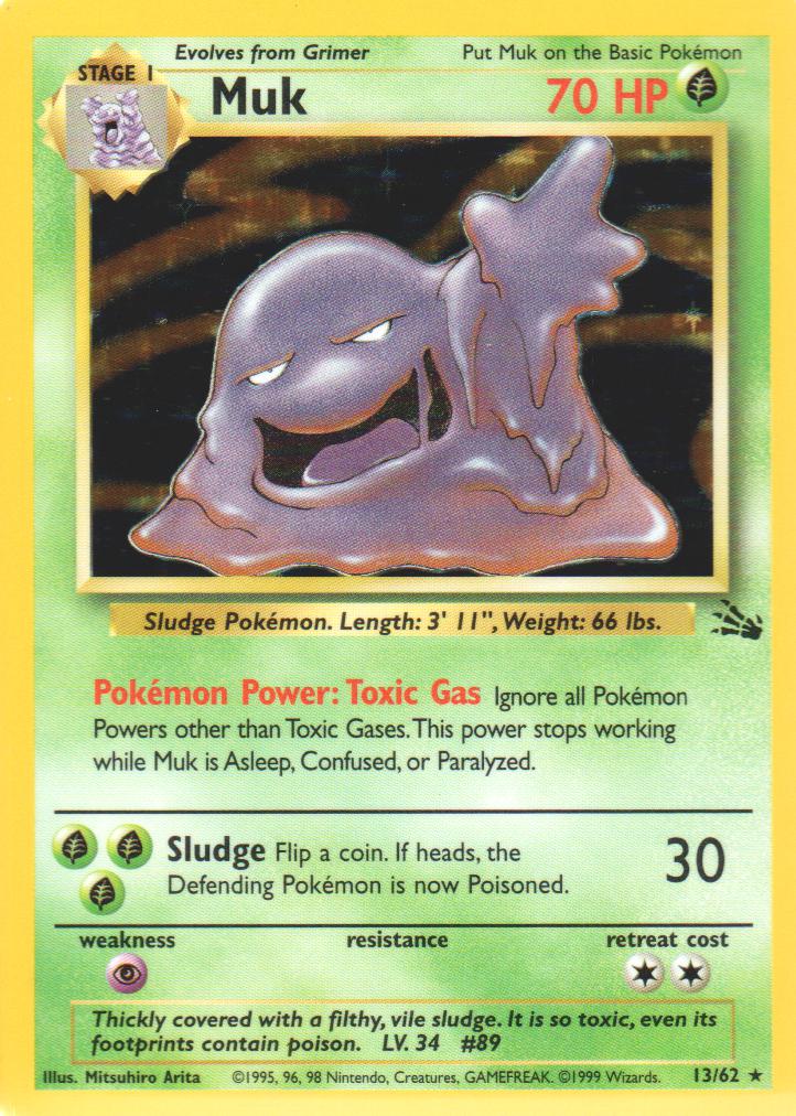 Muk - 13/62 - Holo Rare - Unlimited Edition
